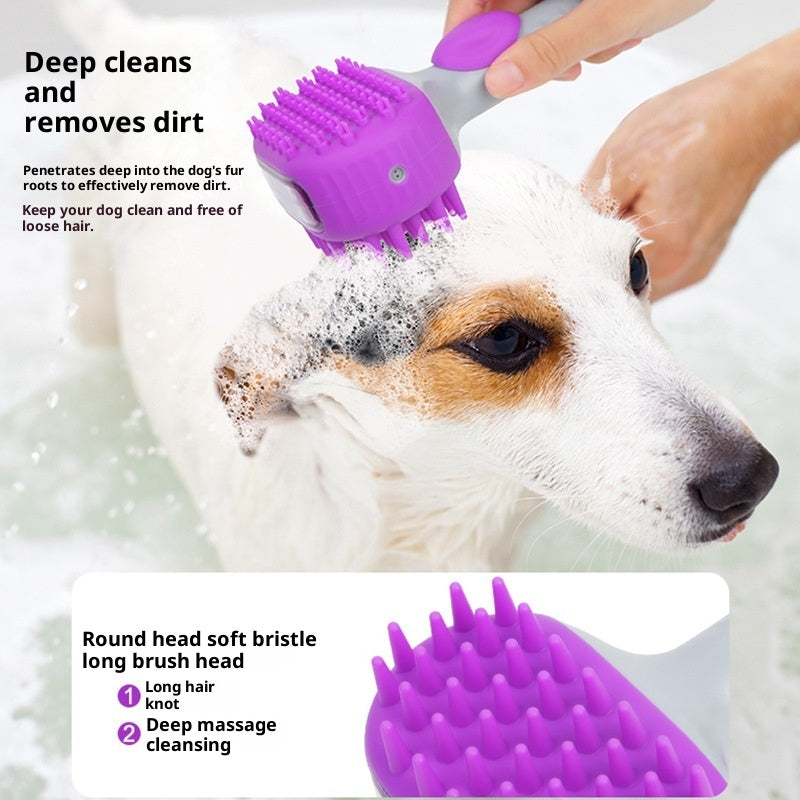 Pet Shower Brush Dog Bath Float Hair