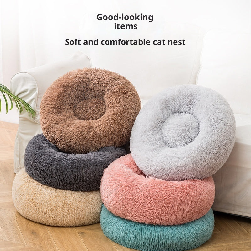 Cat Bed Dog Bed Plush Winter Warm