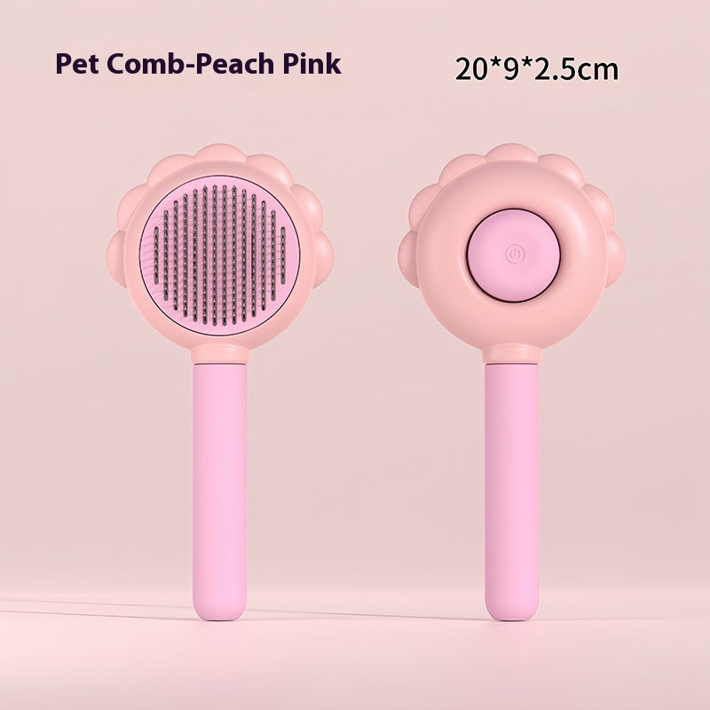 Self Cleaning Dog Brush Comb With Spray