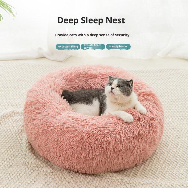 Cat Bed Dog Bed Plush Winter Warm