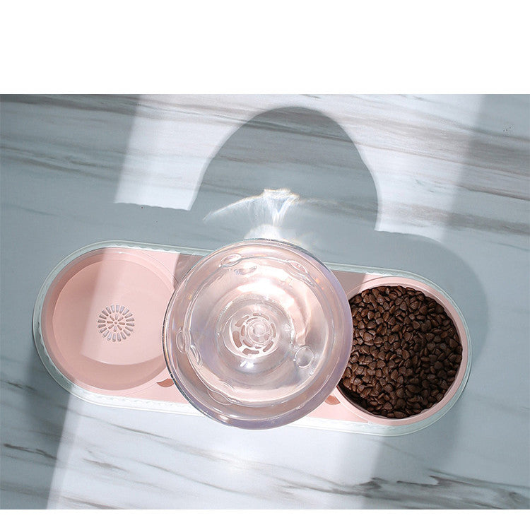 Plastic Pet Feeding Drinkers Automatic Feeder