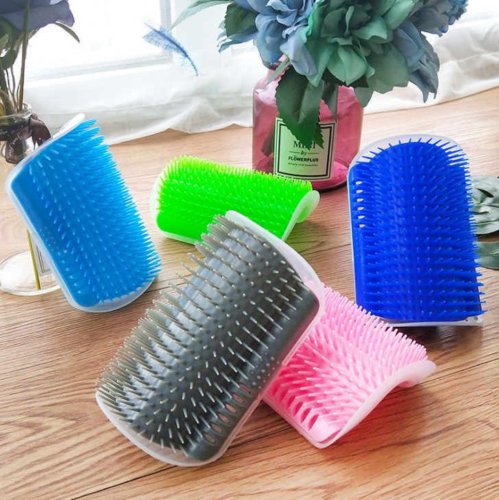 Cat Self-Grooming Brush Rubbing Device