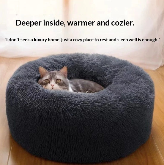 Cat Bed Dog Bed Plush Winter Warm