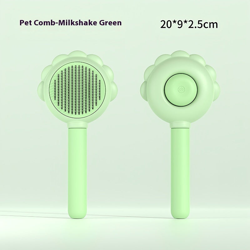 Self Cleaning Dog Brush Comb With Spray