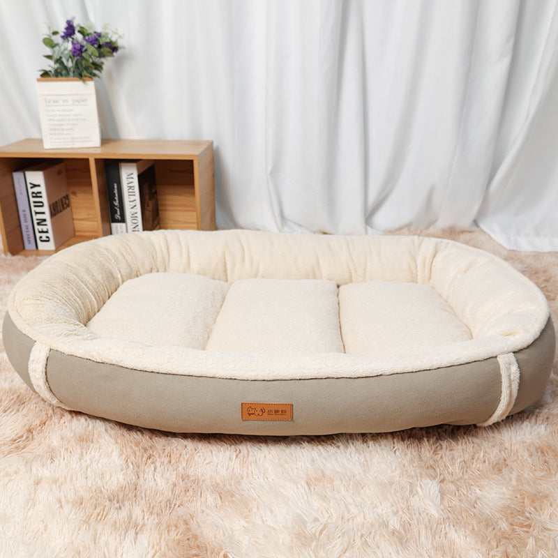 Dog Mat Pet Bed Linen Round Non-slip