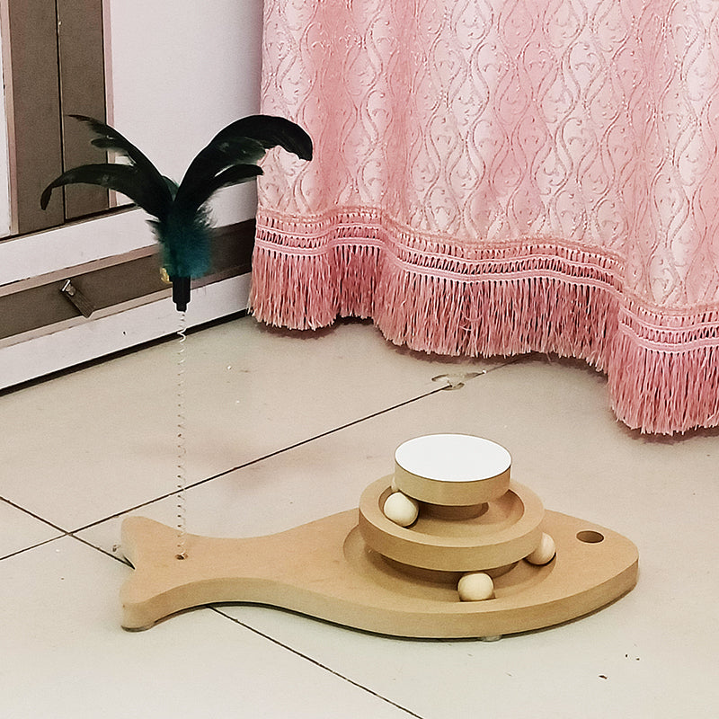 Cat Toys From Solid Wood Bite-resistant
