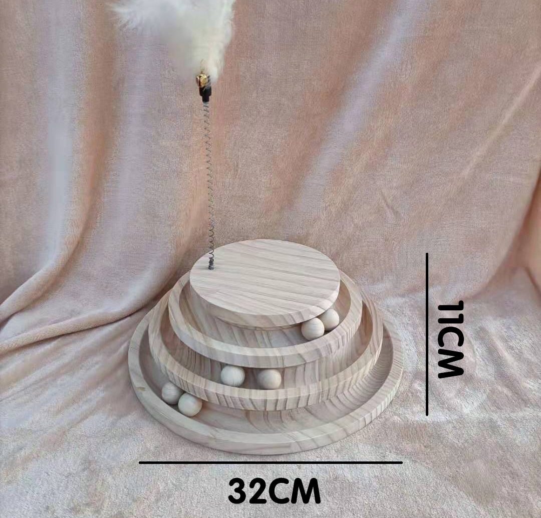 Cat Toys From Solid Wood Bite-resistant