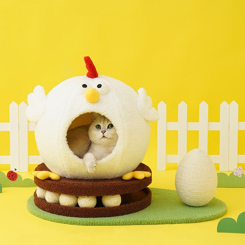 Chicken Cat Litter Turntable Toys