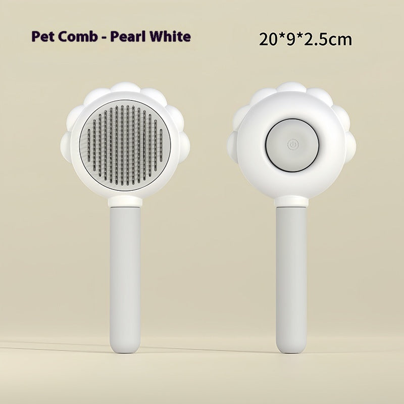 Self Cleaning Dog Brush Comb With Spray