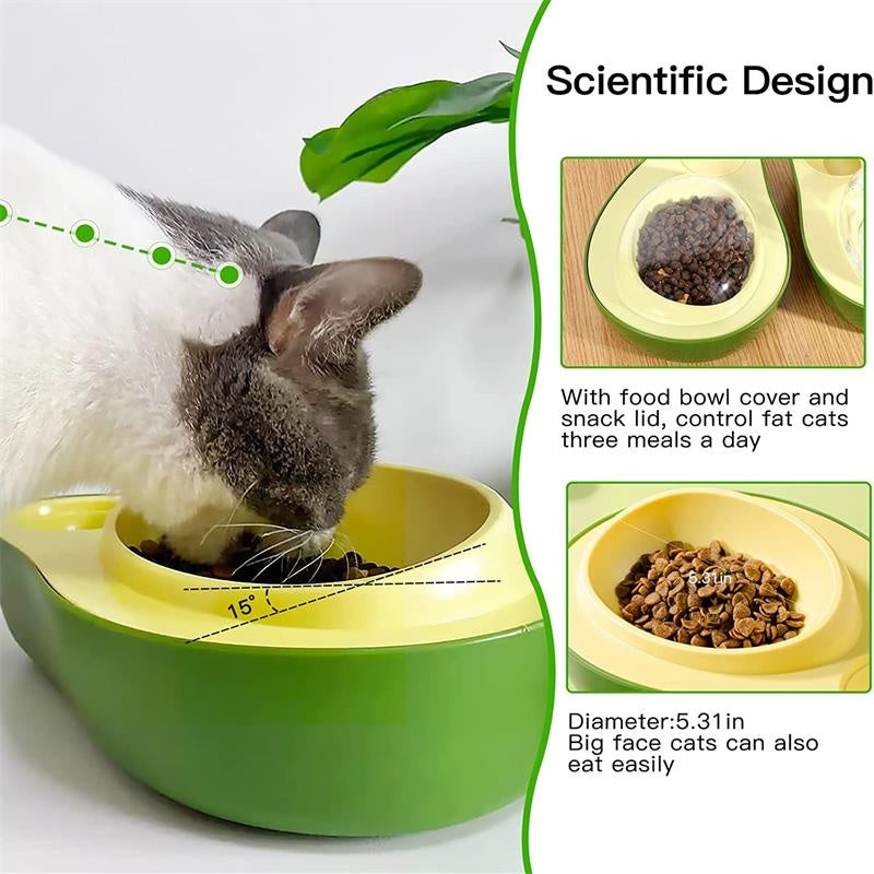 Avocado Shape Slow Food Feeding Bowl