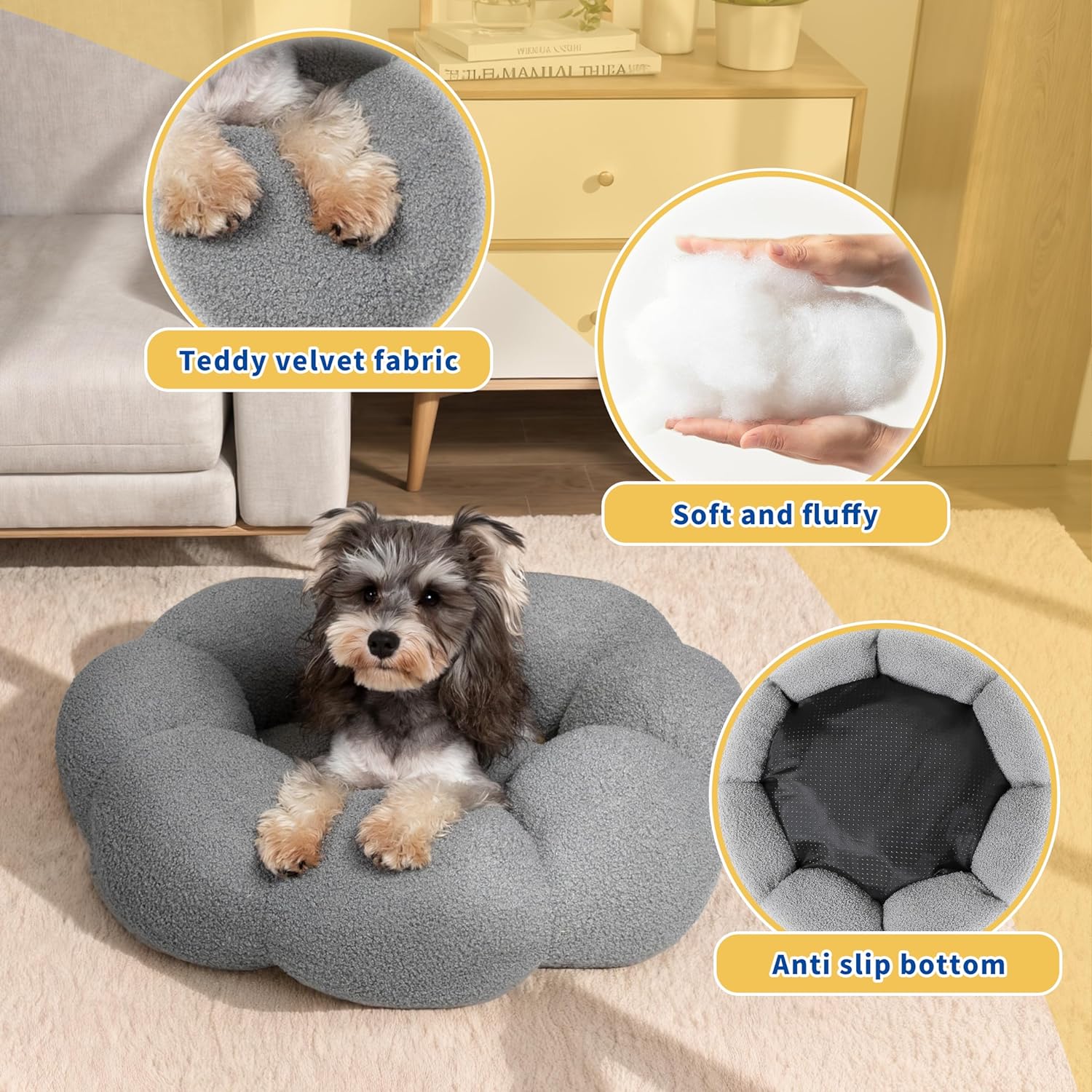 Cat Beds For Indoor Cats Fluffy Flower