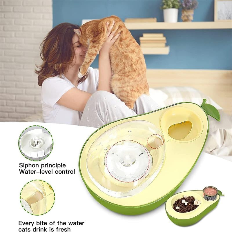 Avocado Shape Slow Food Feeding Bowl