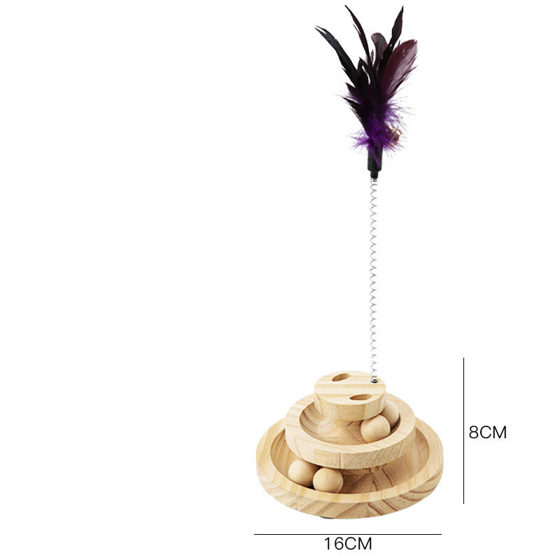 Cat Toys From Solid Wood Bite-resistant