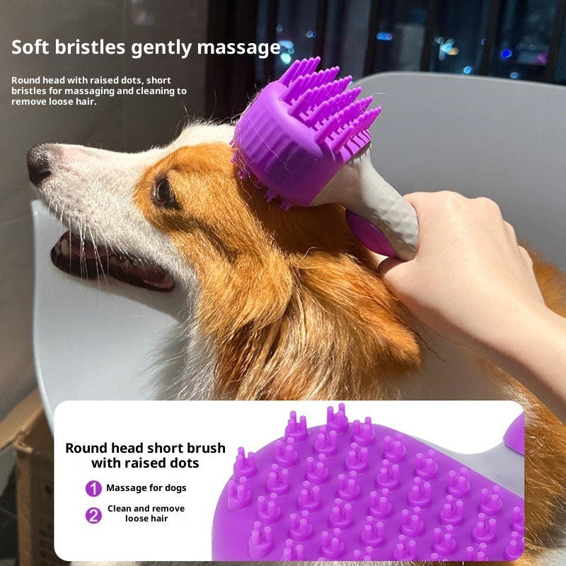 Pet Shower Brush Dog Bath Float Hair