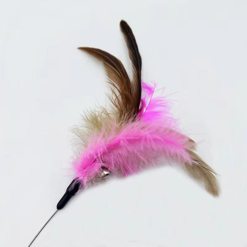 Cat Feather Collar Toys With Bell