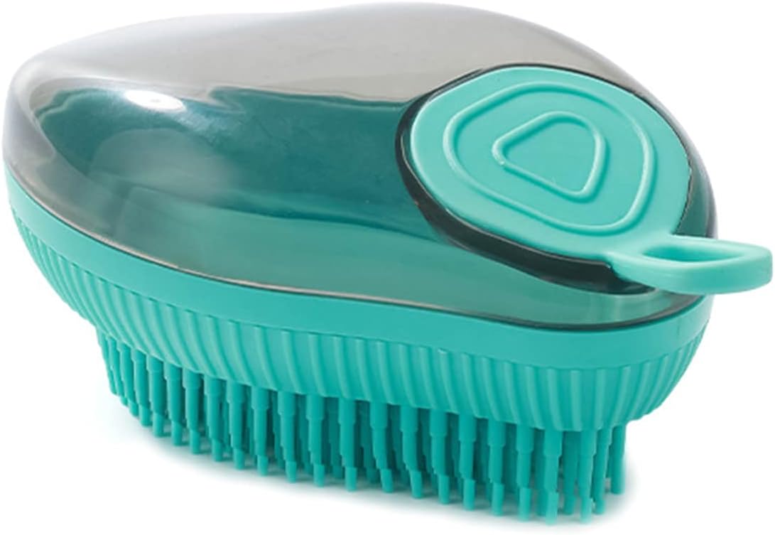 Dog Bath Brush With Soap Dispenser