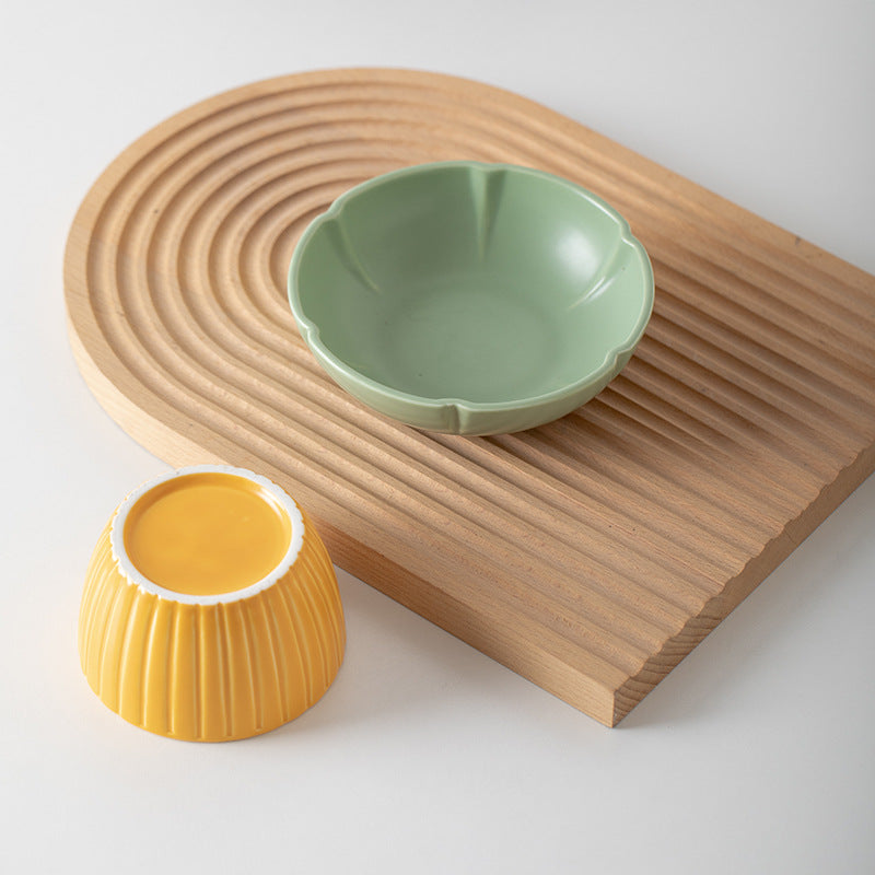 Pet Macarons Feeding Ceramic Bowl