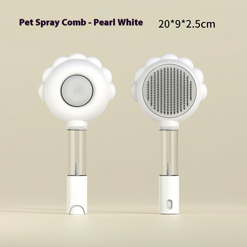 Self Cleaning Dog Brush Comb With Spray