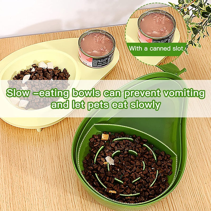 Avocado Shape Slow Food Feeding Bowl