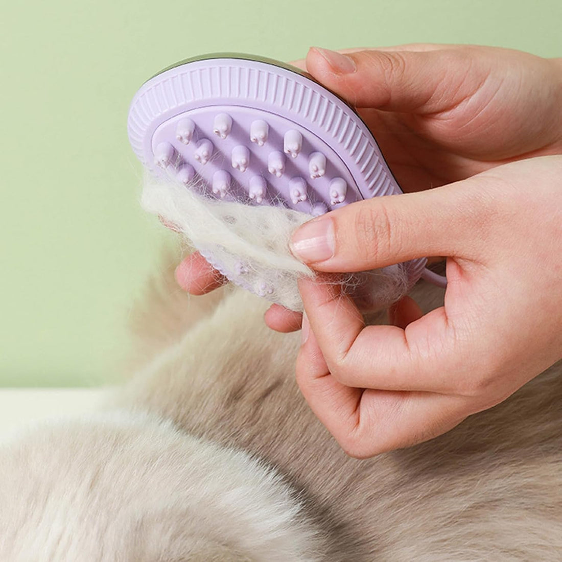 Dog Bath Brush With Soap Dispenser