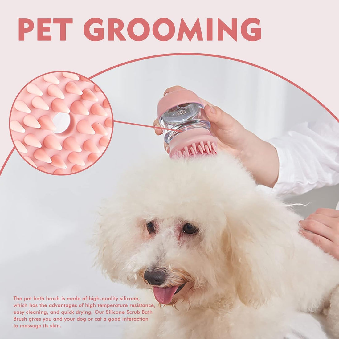 Cat Dog Pet Bath Brush Silicone