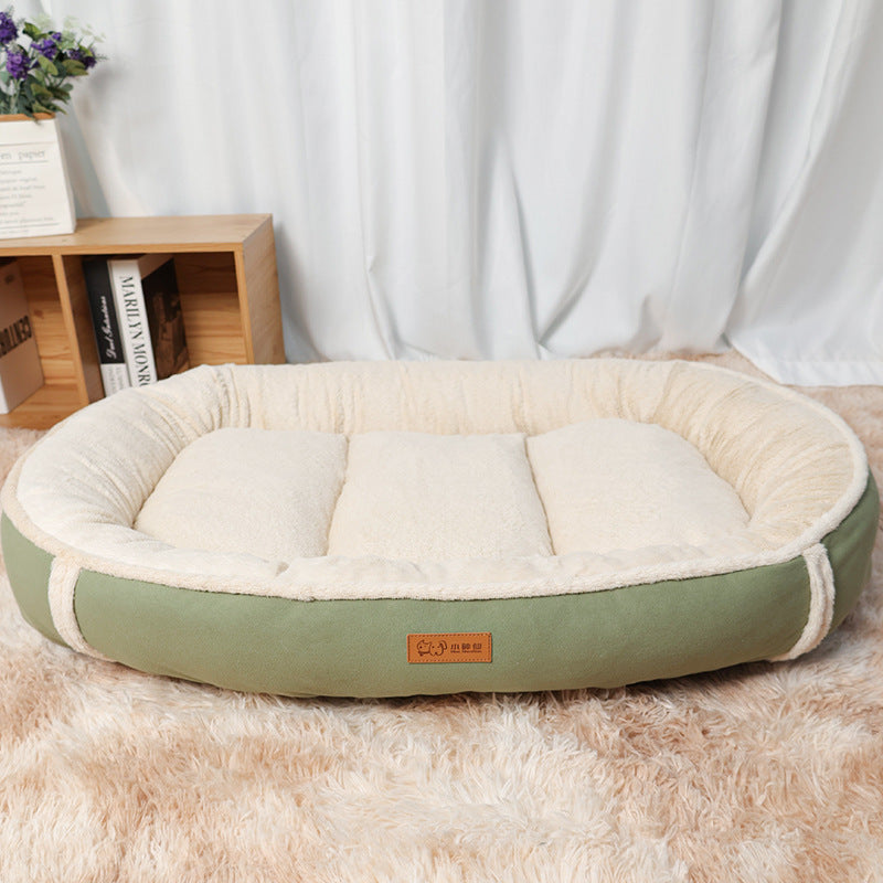 Dog Mat Pet Bed Linen Round Non-slip
