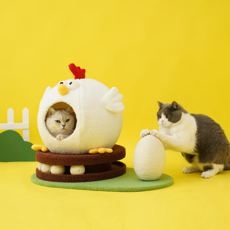 Chicken Cat Litter Turntable Toys