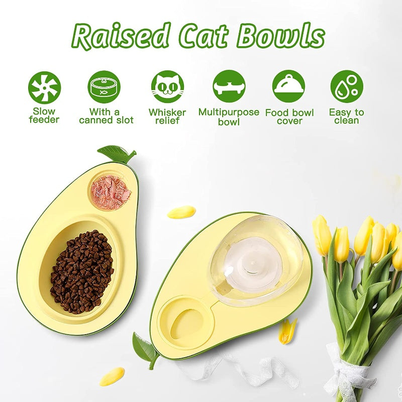Avocado Shape Slow Food Feeding Bowl
