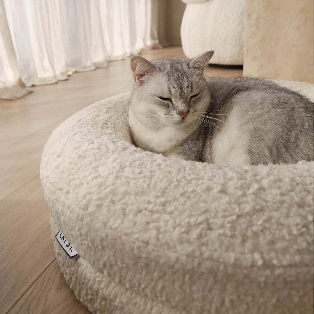 Solid Color Leisure Pet Round Bed