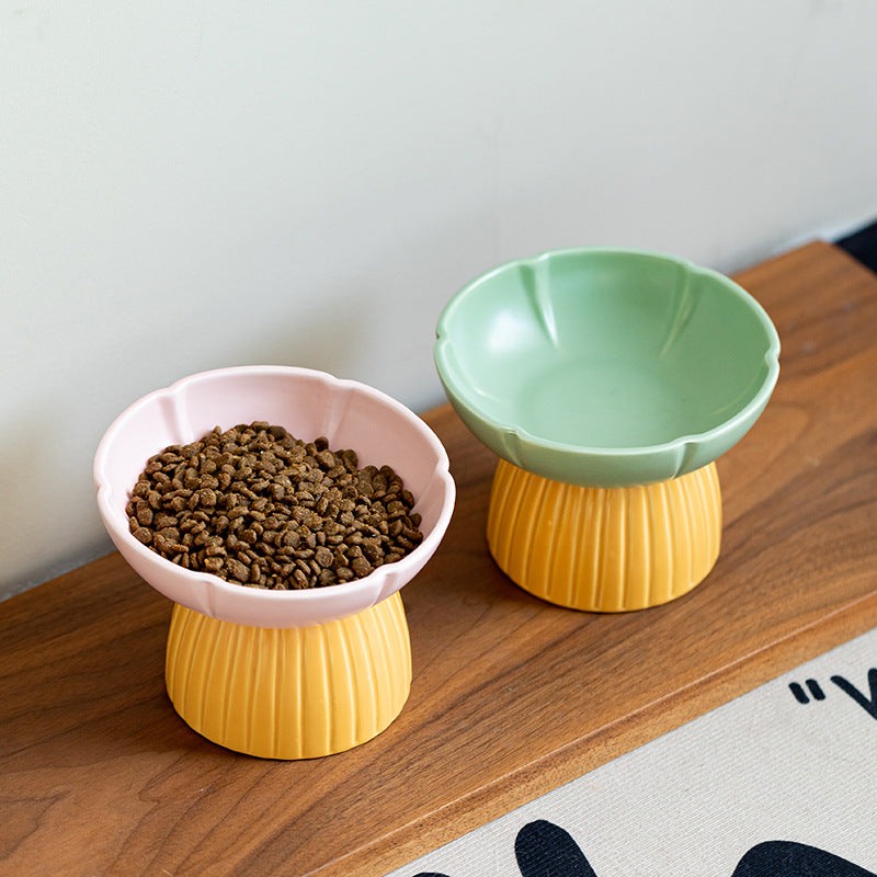 Pet Macarons Feeding Ceramic Bowl