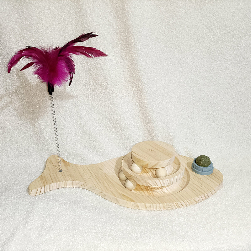 Cat Toys From Solid Wood Bite-resistant