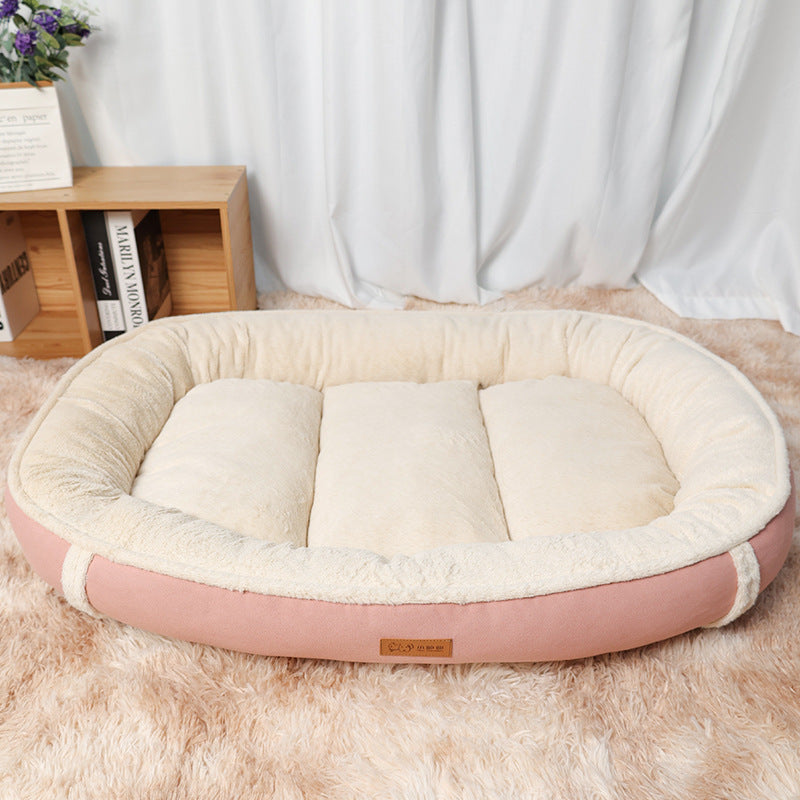 Dog Mat Pet Bed Linen Round Non-slip