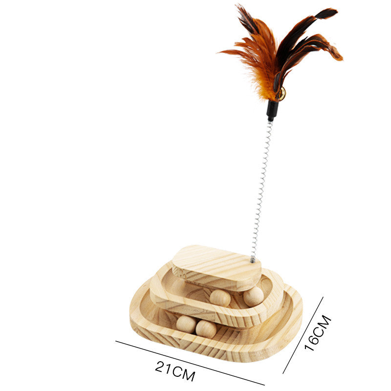 Cat Toys From Solid Wood Bite-resistant