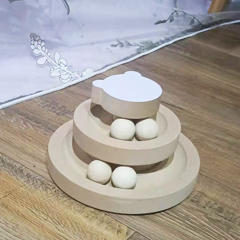 Cat Toys From Solid Wood Bite-resistant